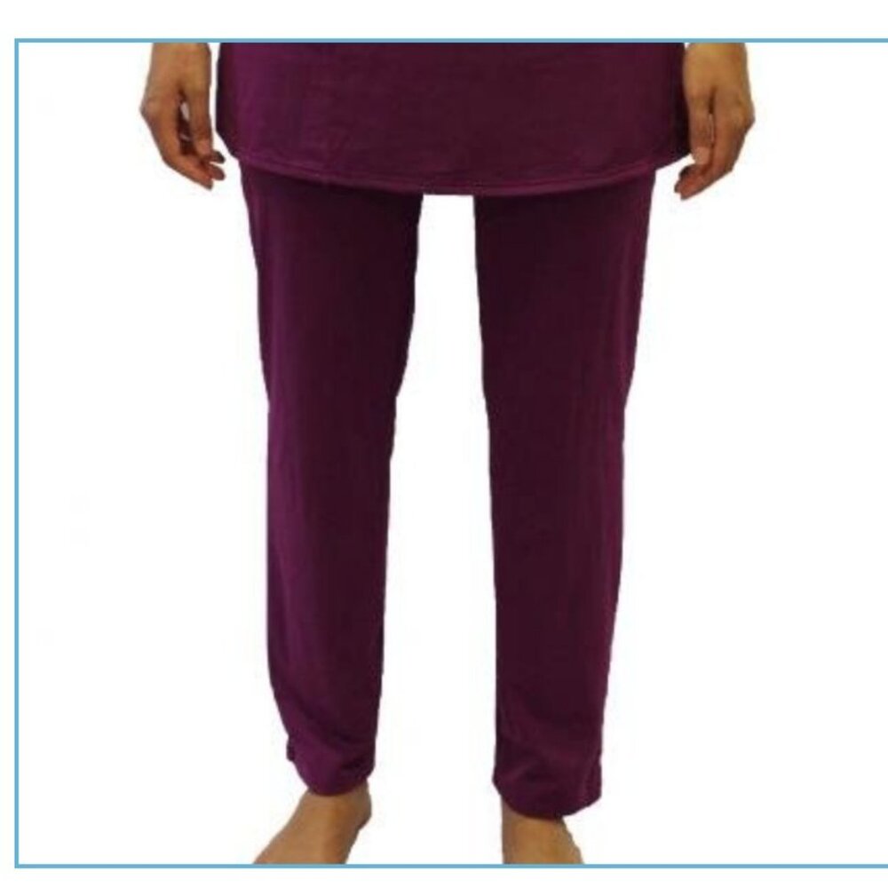 Assila Ladies Full Coverage Swimwear Pants ONLY Medium Purple Modest